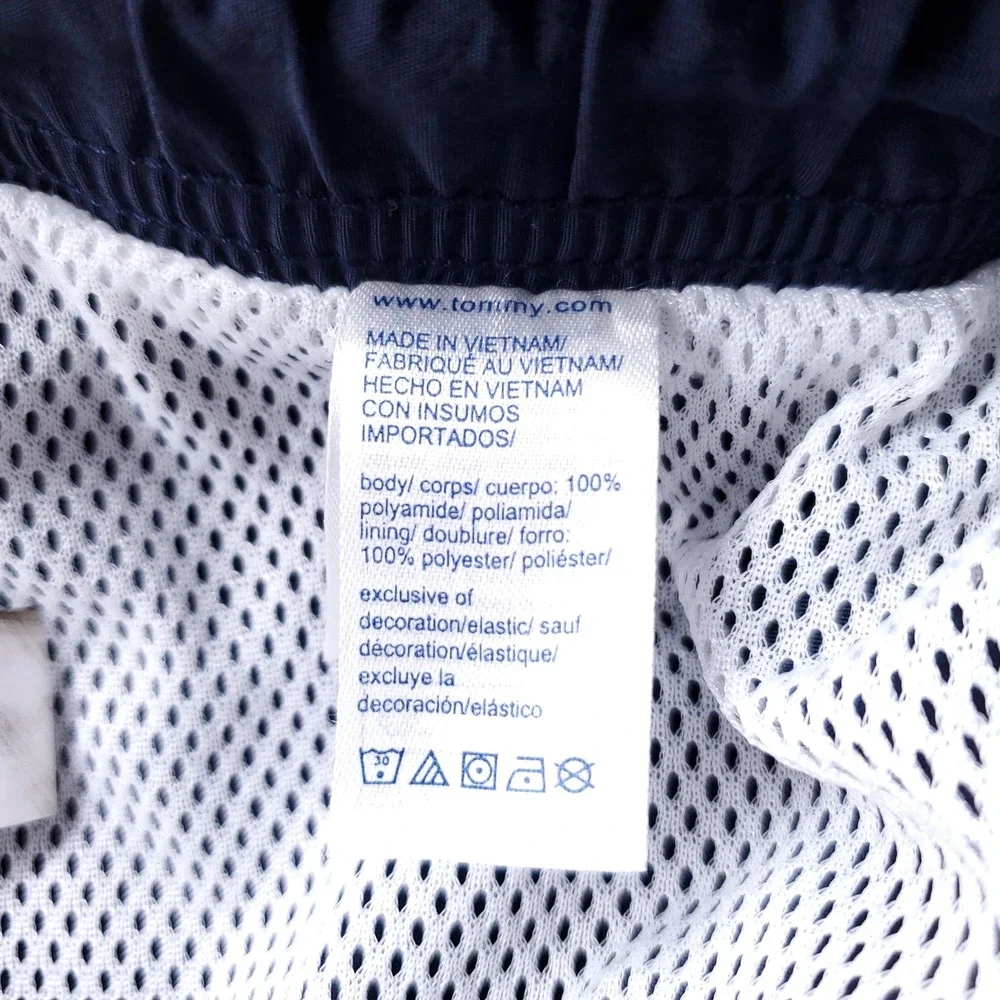 Tommy Hilfiger Swim Shorts Men M Navy Preppy Beach Nautical Summer Athleisure